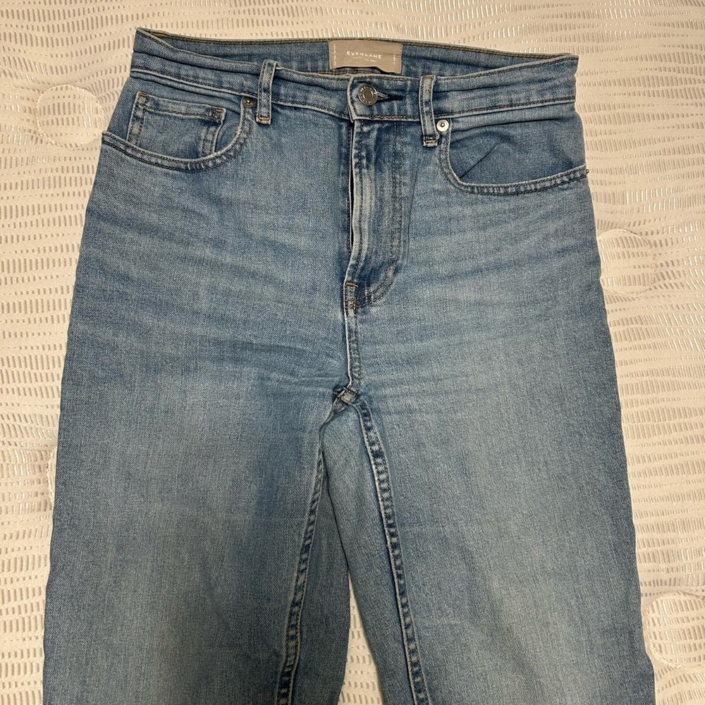 Everlane The Cheeky Jean Straight Leg Light Wash